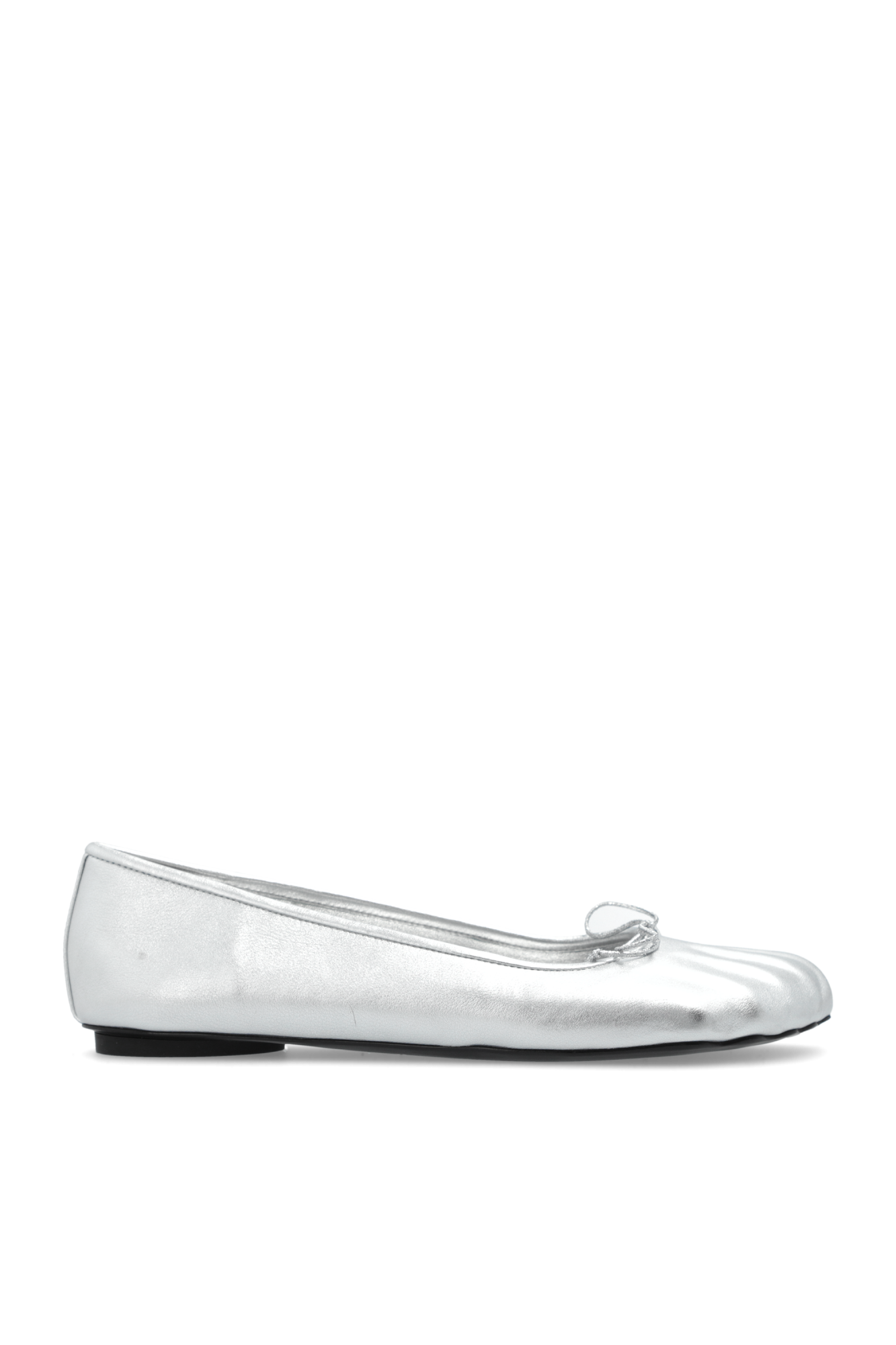 フラットシューズ BALENCIAGA FLATS BLACK/SILVER Women's City Ballerina in Black/silver | Balenciaga US